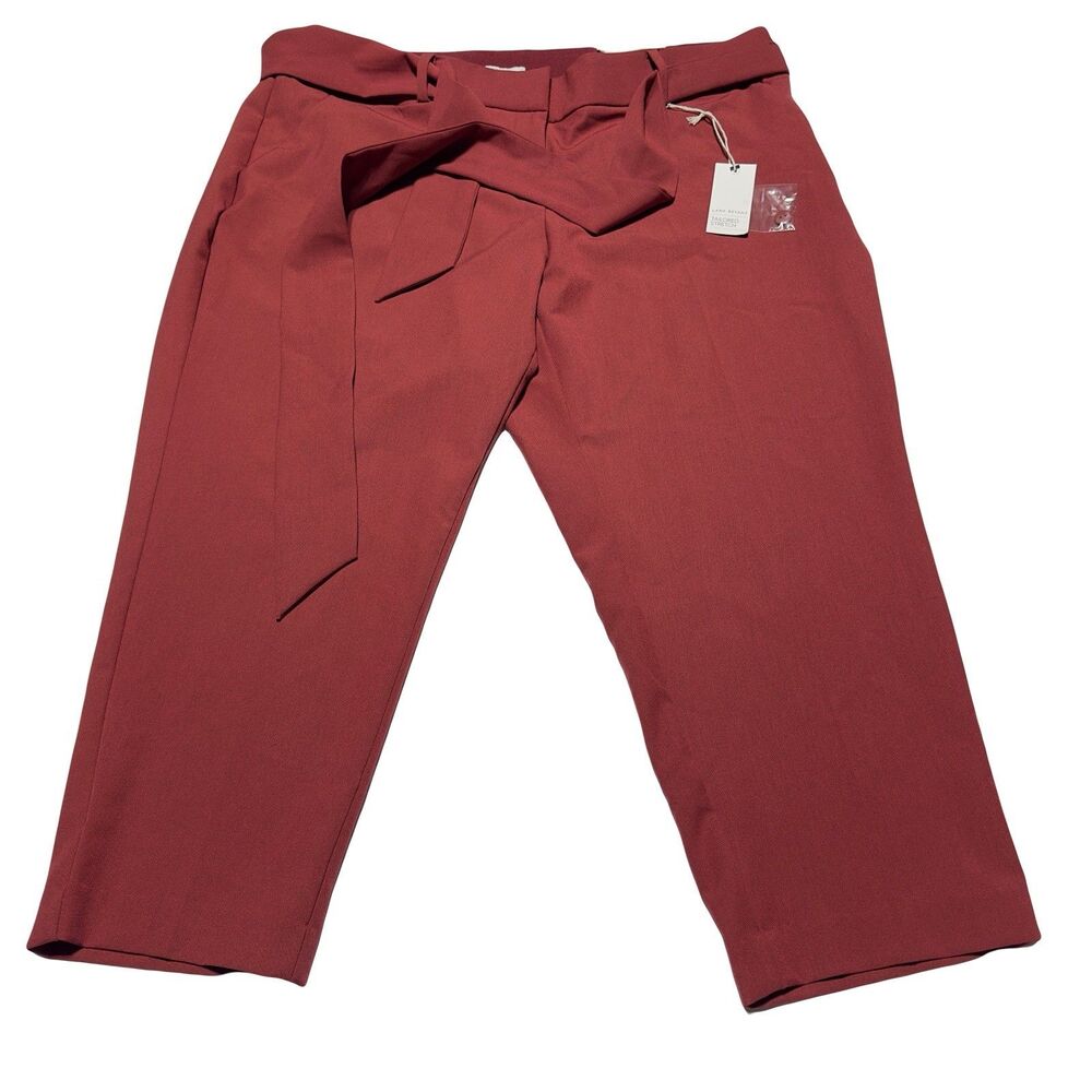 Lane Bryant The Allie Skinny Ankle Pants Women’s Size 18 P Petite Tie Belt NWT